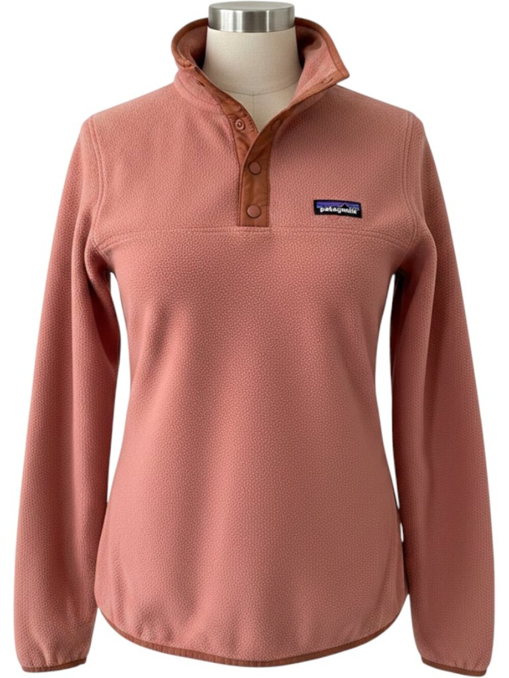 Patagonia Micro D Snap-T Fleece Pullover Women's M Mellow Melon
